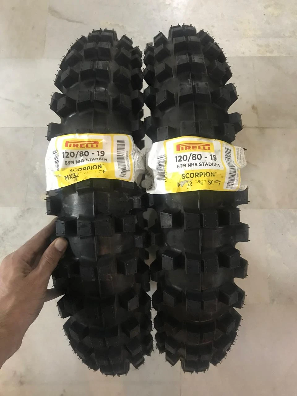 Pirelli Scorpion MX32 Mid Soft 100/90-19 NHS 57M TT Rear Tyre